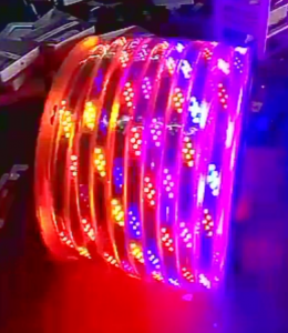 Led cuộn 100m 3 hàng xéo 2835 , 144 led/m, bản 12mm, RGB.LED.160