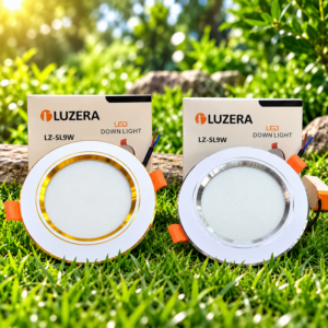 Đèn âm trần – Thương hiệu: Luzera – Công suất: 9W/12W. Ánh sáng: 3M