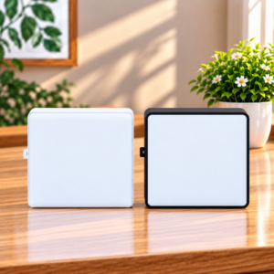 Đèn led ốp trần tràn viền Slim vuông HC Lighting, chip Sanan, AS Trắng/Vàng. BH 2 năm.