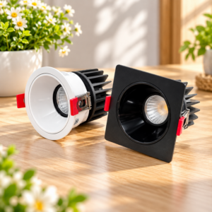 Đèn âm trần chỉnh hướng (mẫu DCP) – Thương hiệu: Enavietnam. Chip LED Bridgelux. ÁS: 1M/3M. BH 3 năm